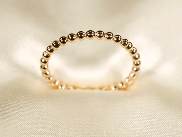 FULL-bead ring, 14K gold filled - 1.9mm