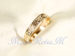 14k Gold Filled Tactile Roma Textured Ring (ZP164)