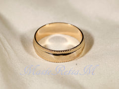 14k Gold Filled Smooth Pattern Ring (7984)