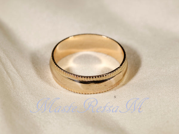 GF-7984 Smooth Pattern Gold Filled Ring