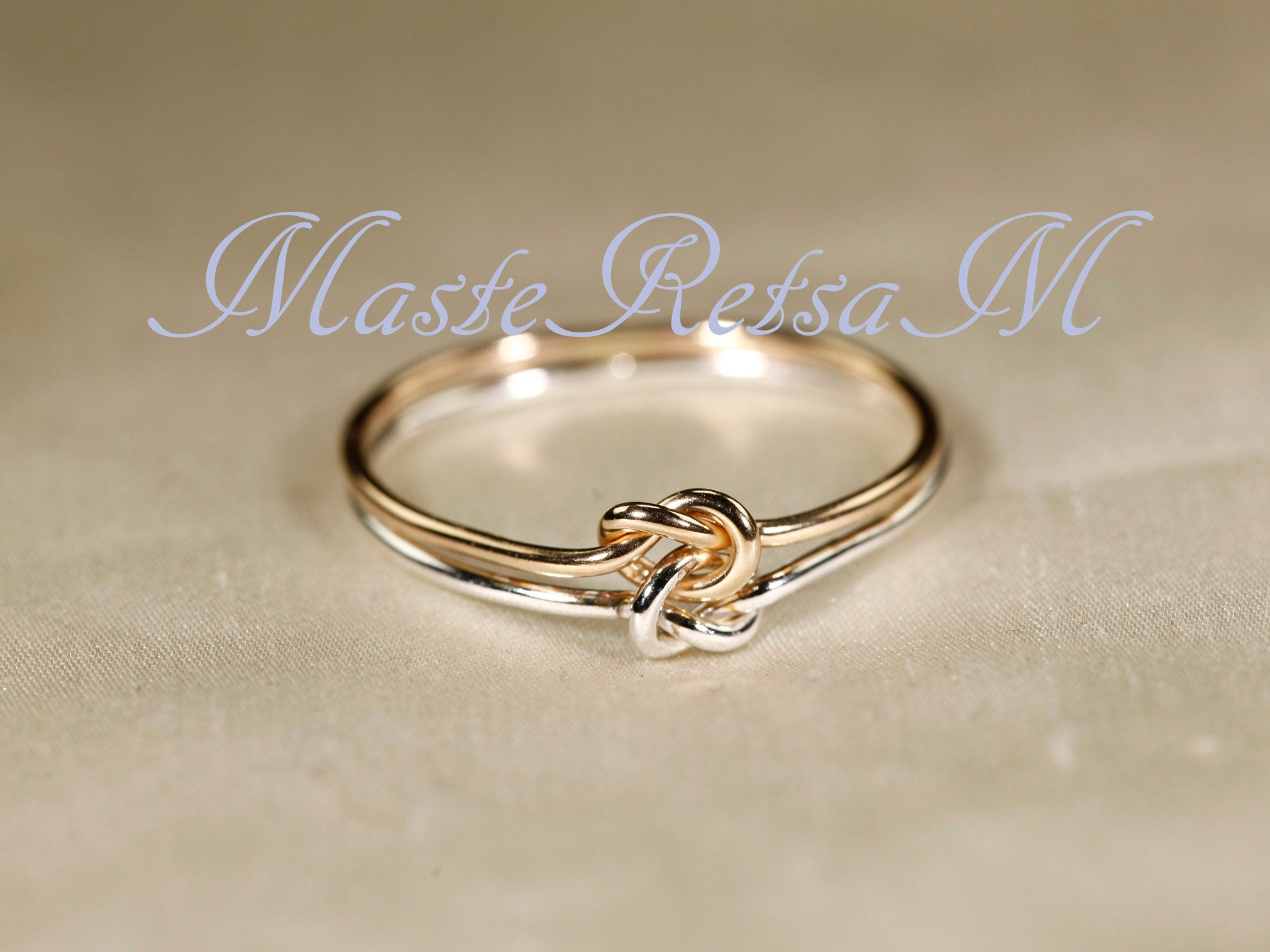 Two Tone knot Ring – MasteRetsaM