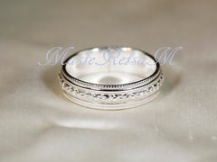 925 Sterling Silver The Parthenon Garland Ring (2120)